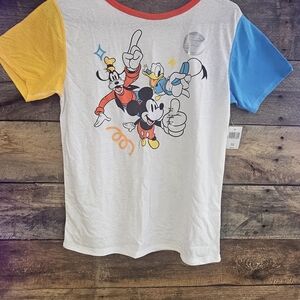Disney Kids' Mickey & Friends Colorful T-Shirt. Unisex Size. Sensory Friendly